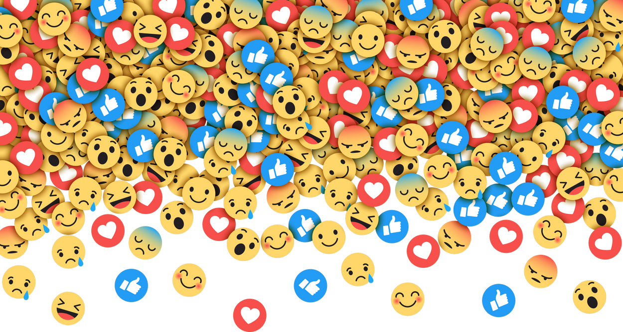 Social Media Network Emoji Illustration